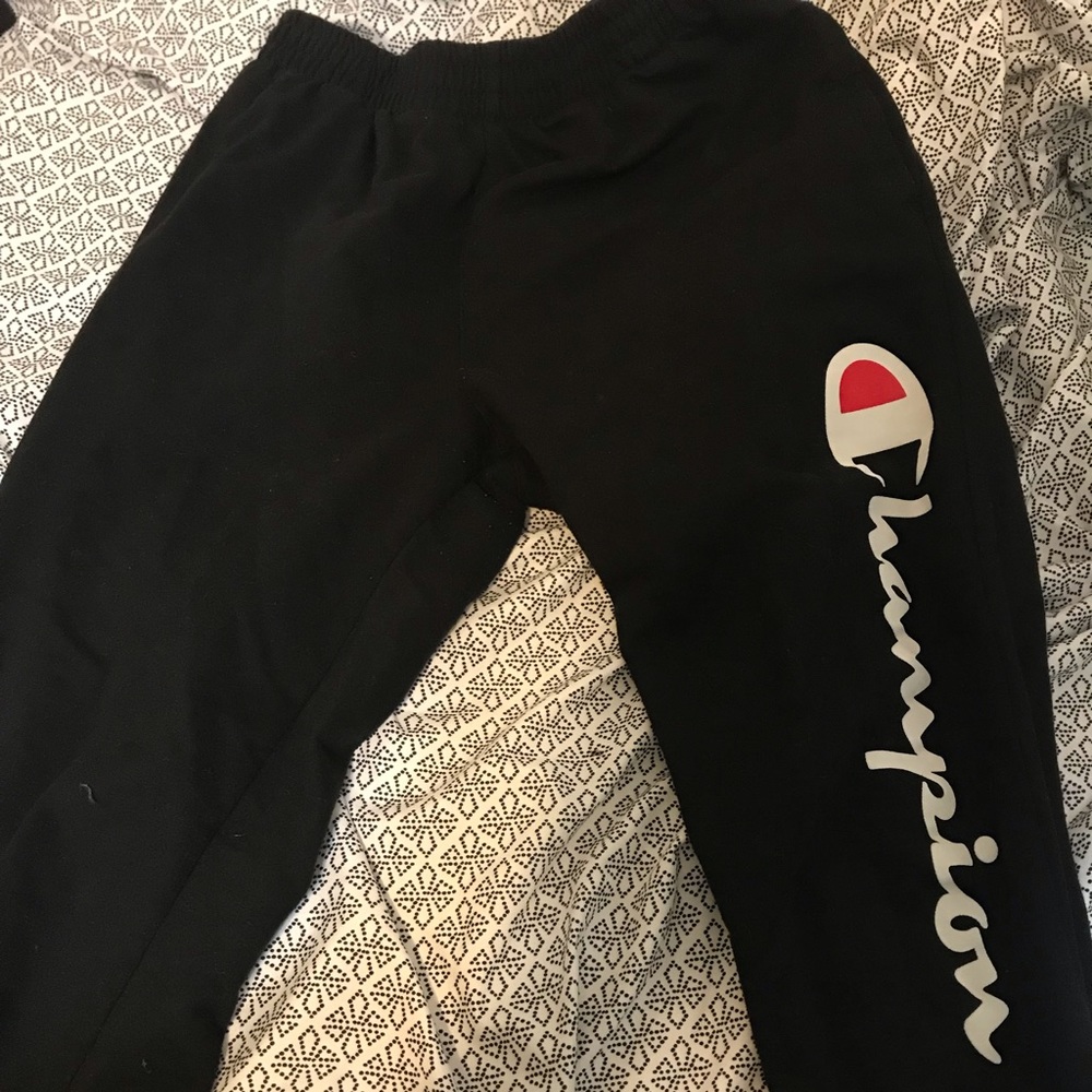 Black champion sweats